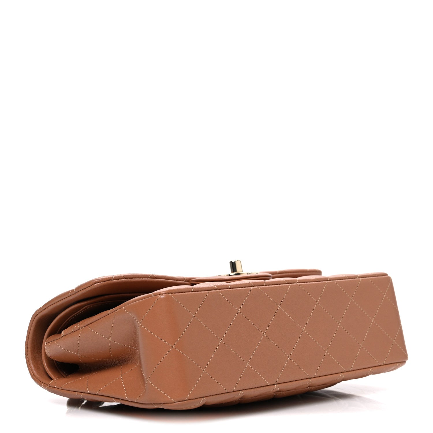 Chanel Lambskin Quilted Small Double Flap Brown