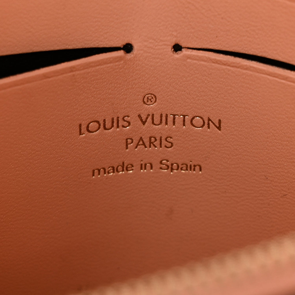 Louis Vuitton Damier Ebene Vavin Chain Wallet Creme