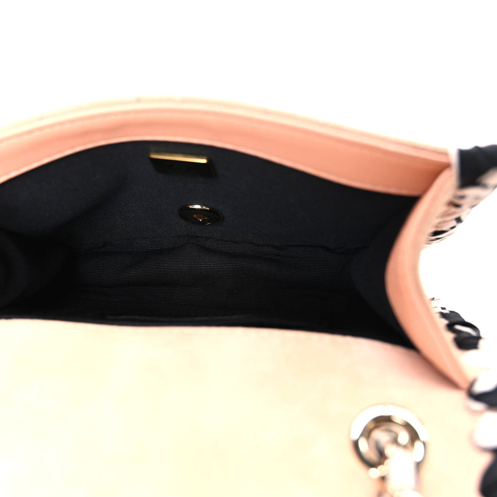 Chanel Suede Calfskin Braided Mini My Own Frame Flap Beige