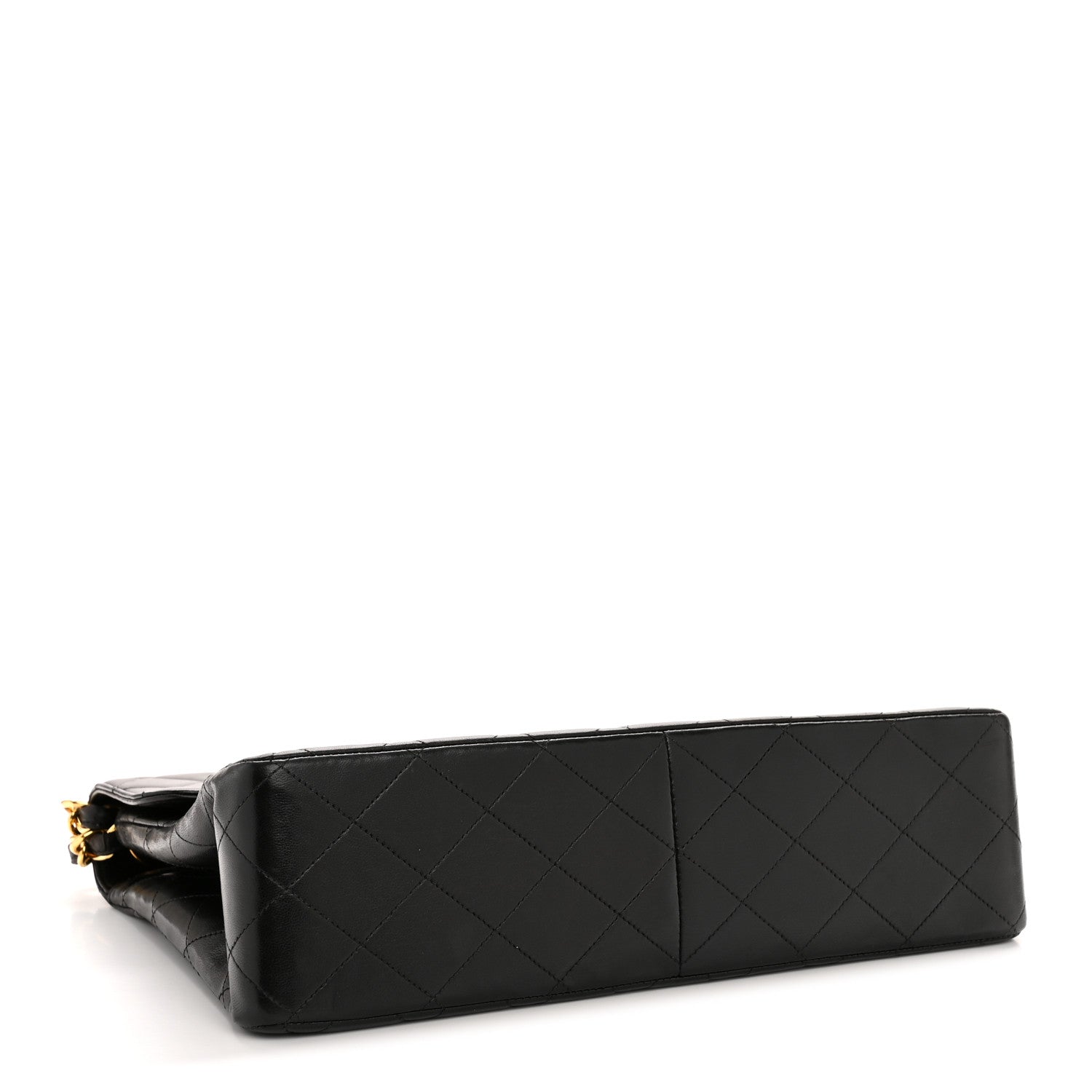 Chanel Lambskin Quilted XL Jumbo Single Flap Black