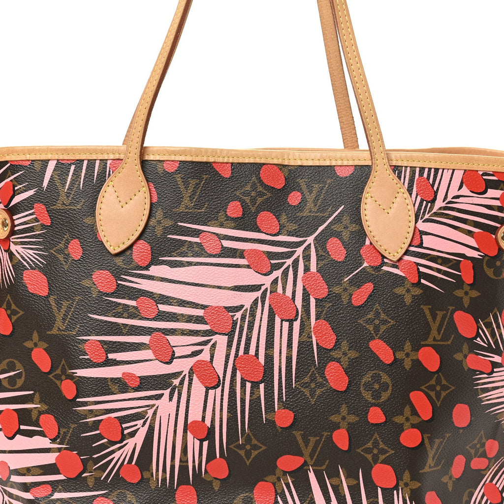 Louis Vuitton Monogram Jungle Dots Neo Neverfull MM Sugar Pink Poppy