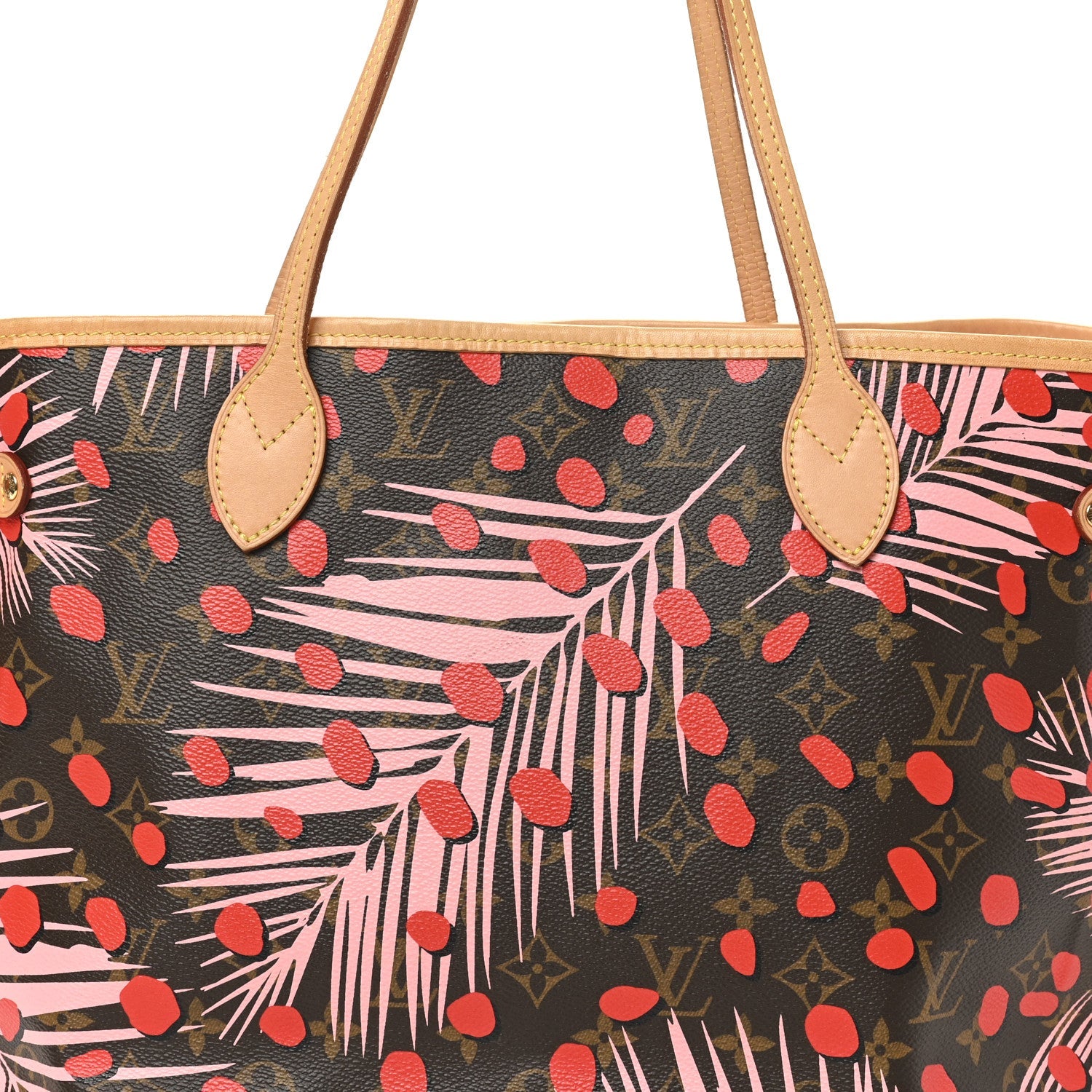 Louis Vuitton Monogram Jungle Dots Neo Neverfull MM Sugar Pink Poppy