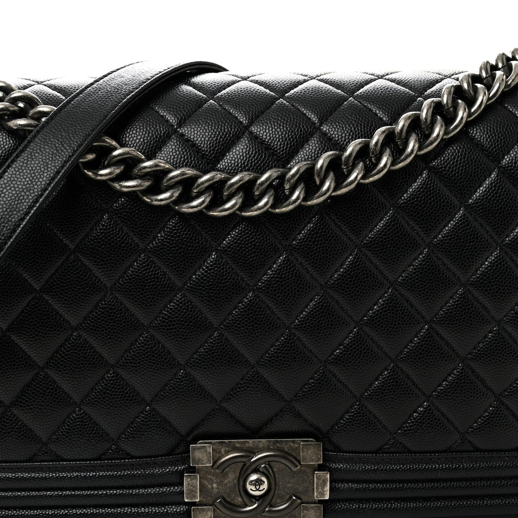 Chanel Caviar Quilted New Medium Boy Flap Black