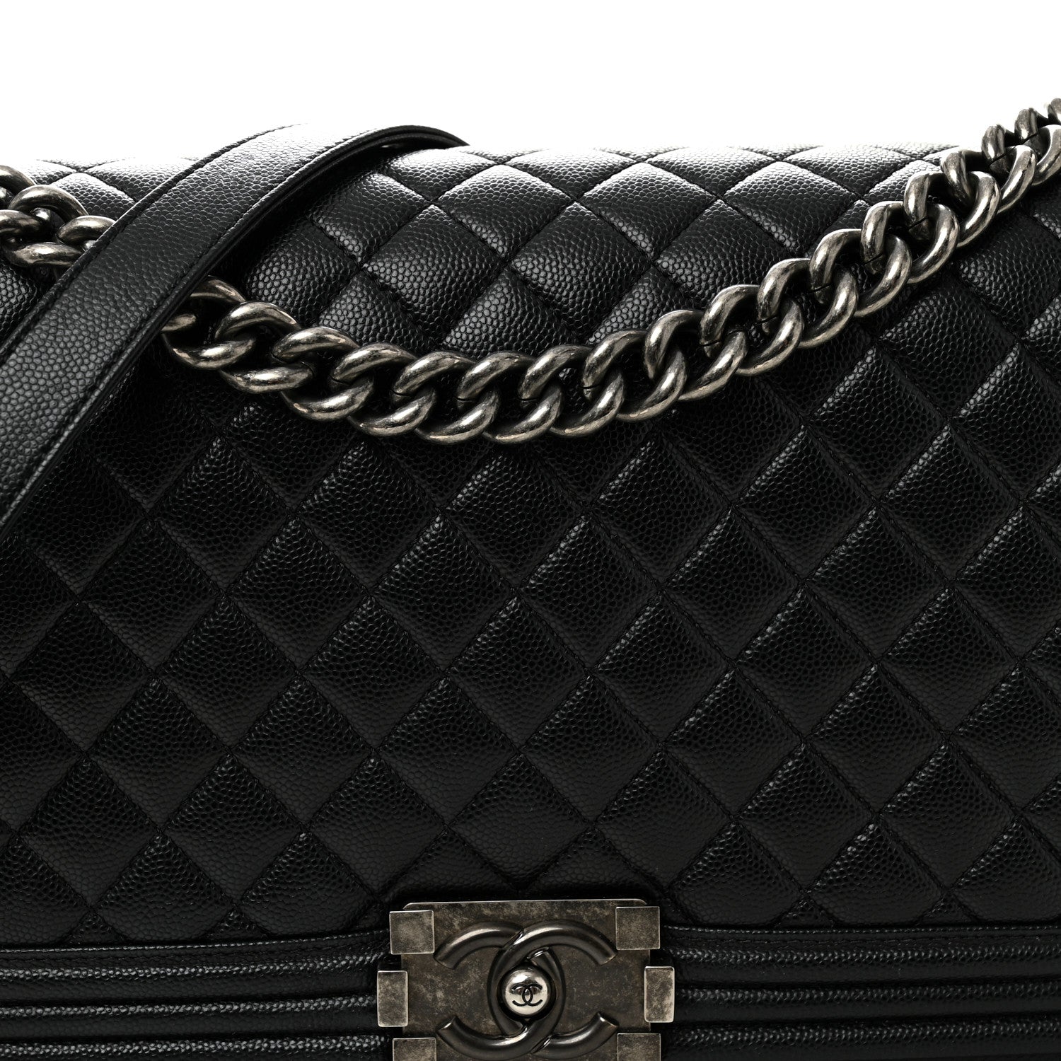 Chanel Caviar Quilted New Medium Boy Flap Black