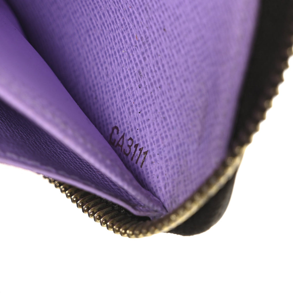 Louis Vuitton Damier Ebene Illustre Zippy Wallet Violet
