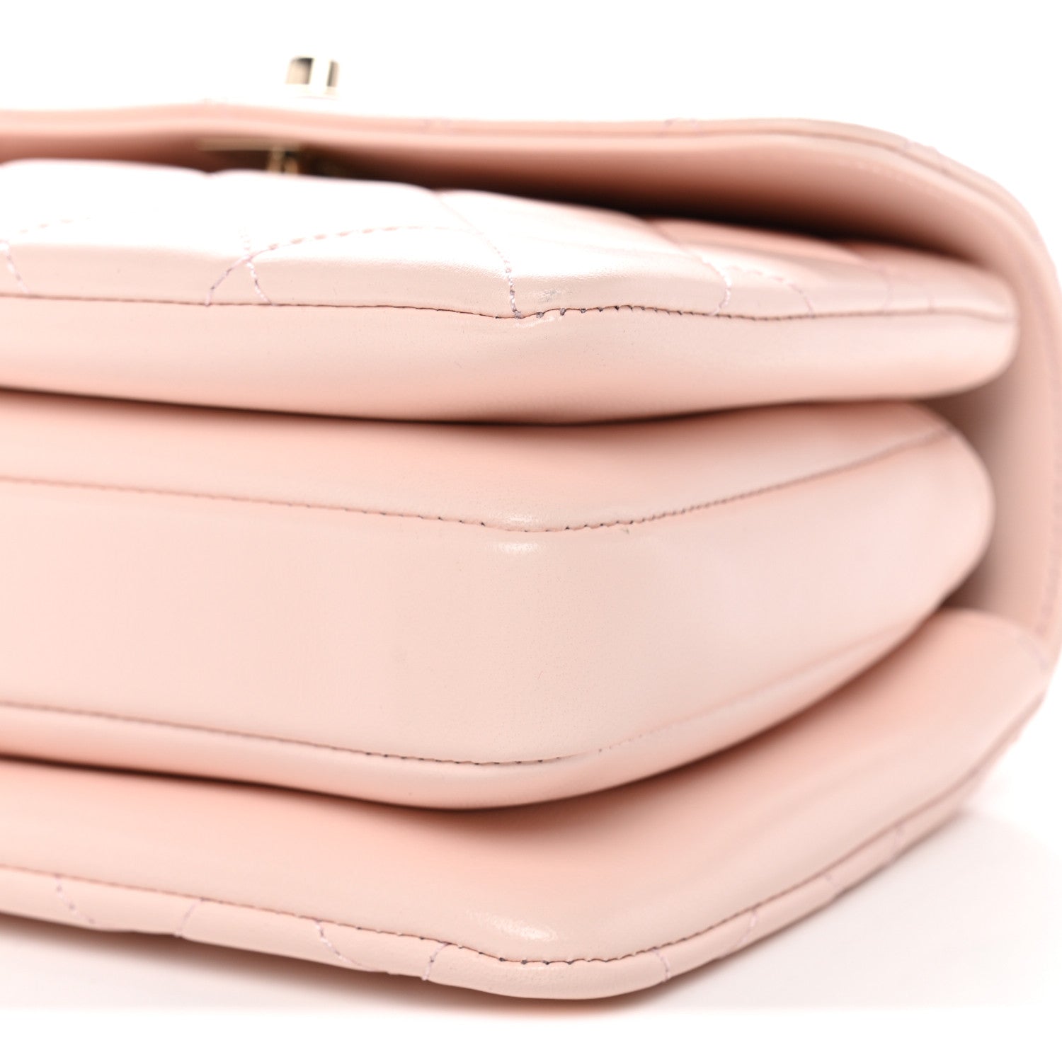 Chanel Lambskin Quilted Small Trendy CC Flap Dual Handle Bag Light Pink