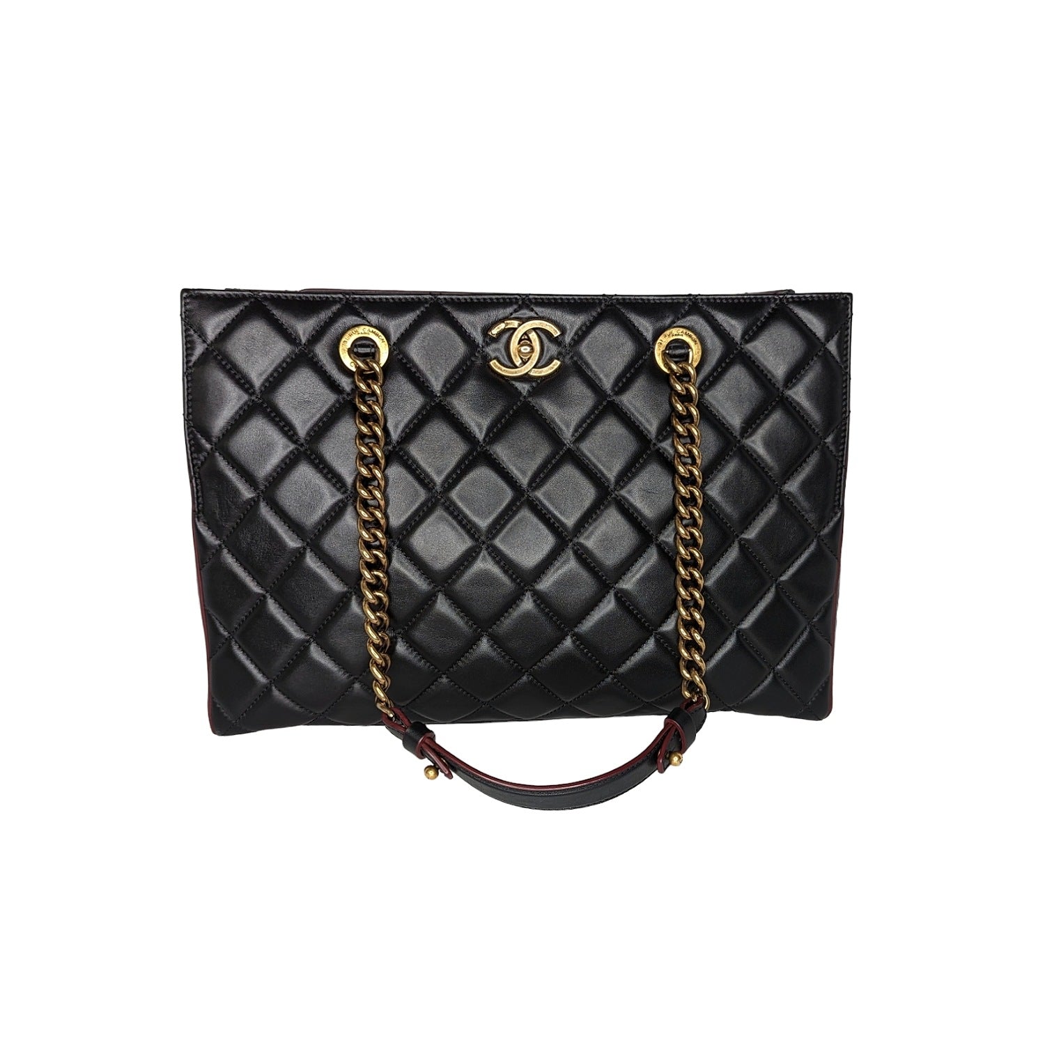 Chanel bag Black Quilted Calfskin Perfect Edge Tote