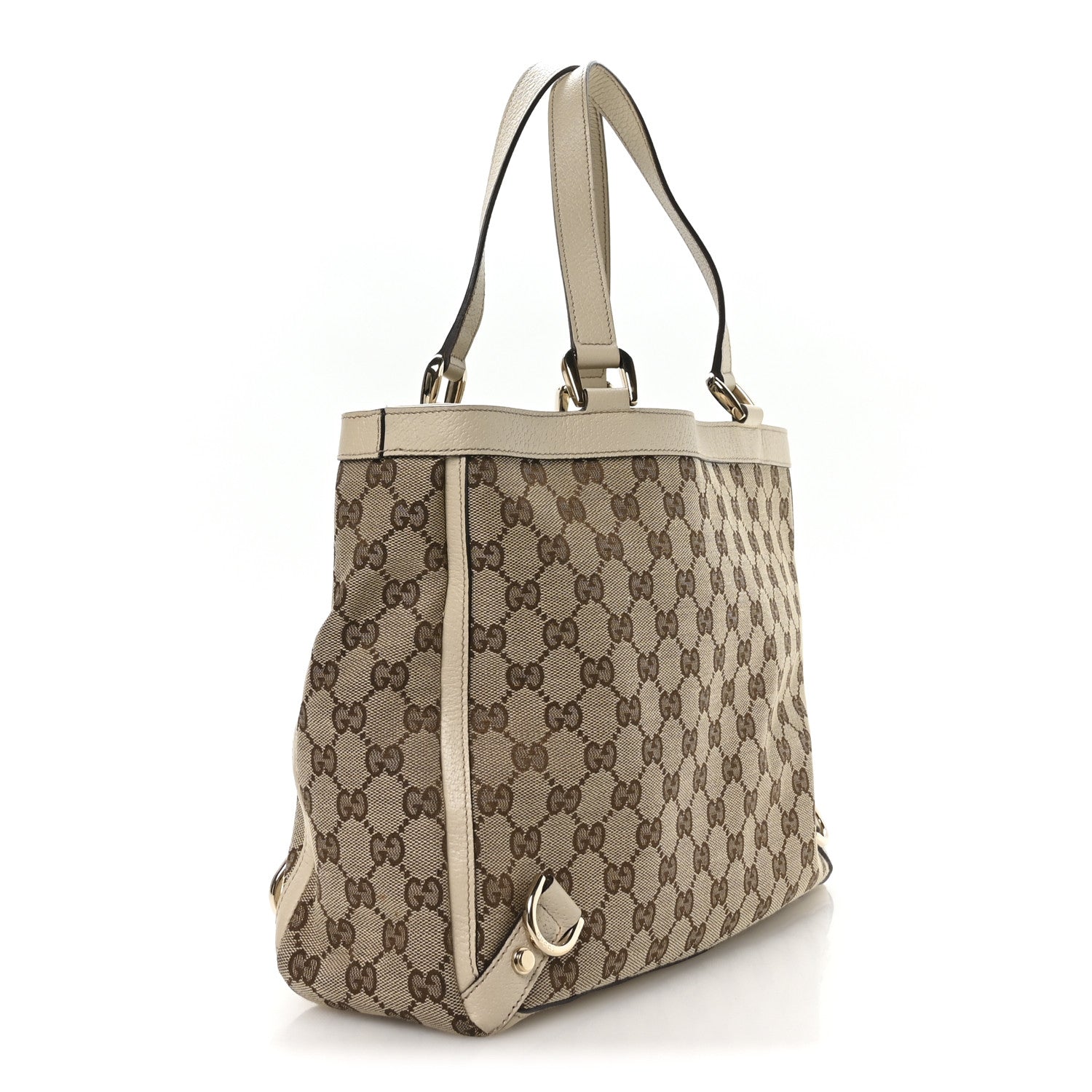 Gucci Monogram Medium Abbey Tote White