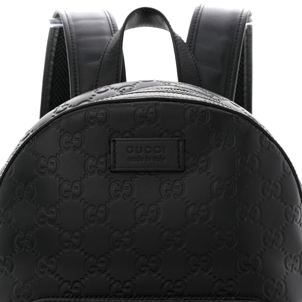 Gucci Guccissima Signature Small Day Backpack Black