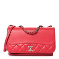 Chanel Calfskin Small Tramezzo Flap Red