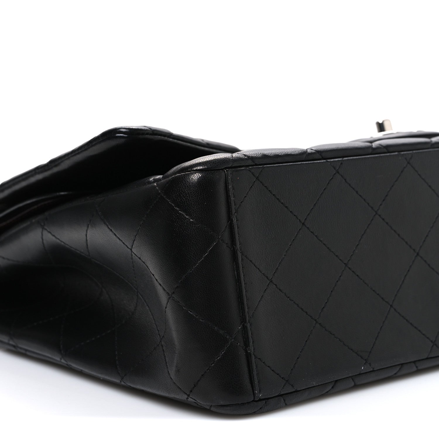Chanel Lambskin Quilted Maxi Double Flap Black