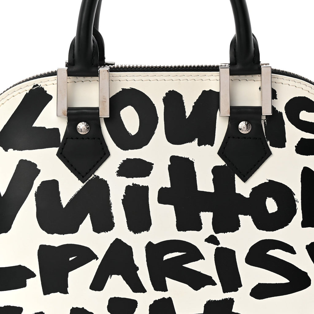 Louis Vuitton Graffiti Alma MM Black
