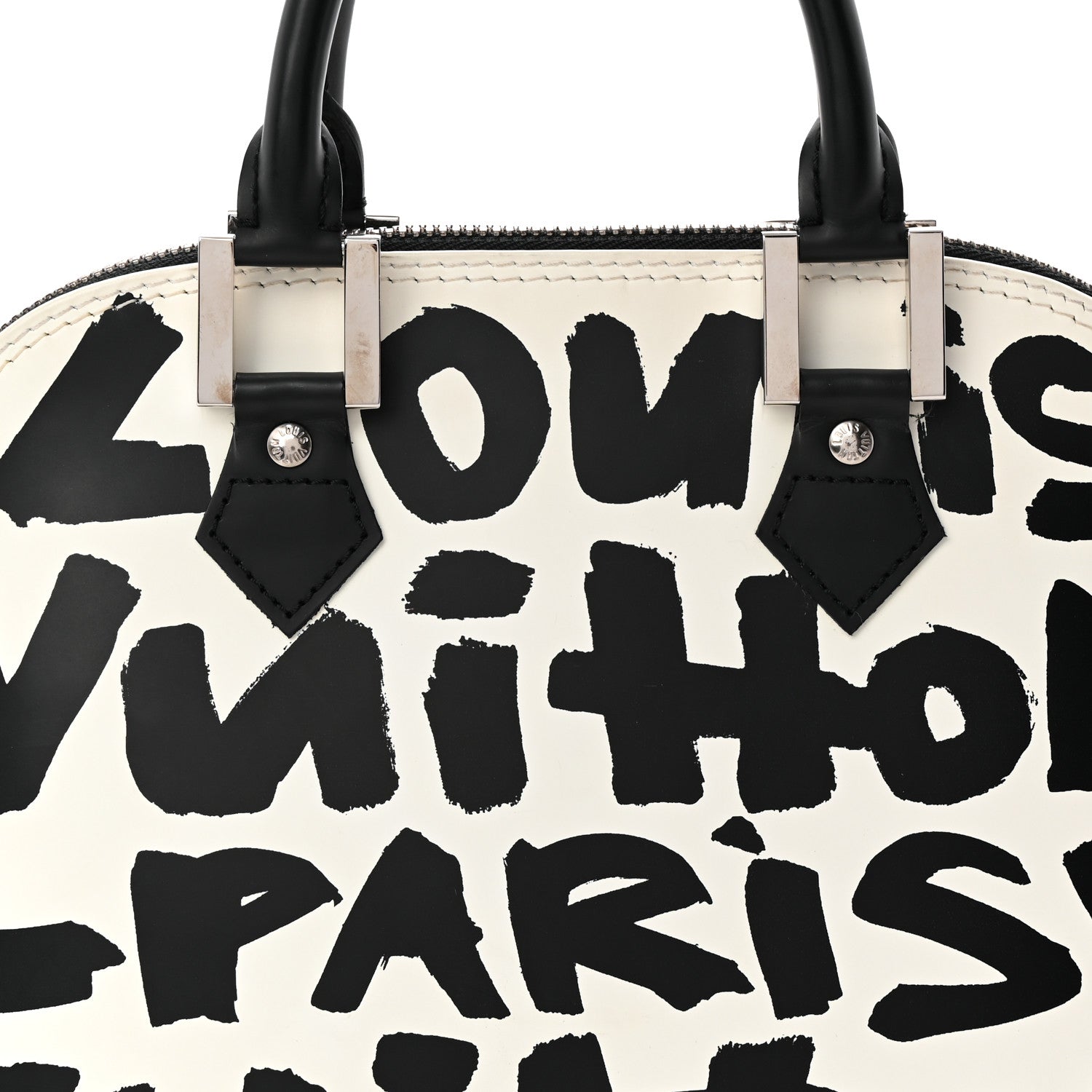 Louis Vuitton Graffiti Alma MM Black