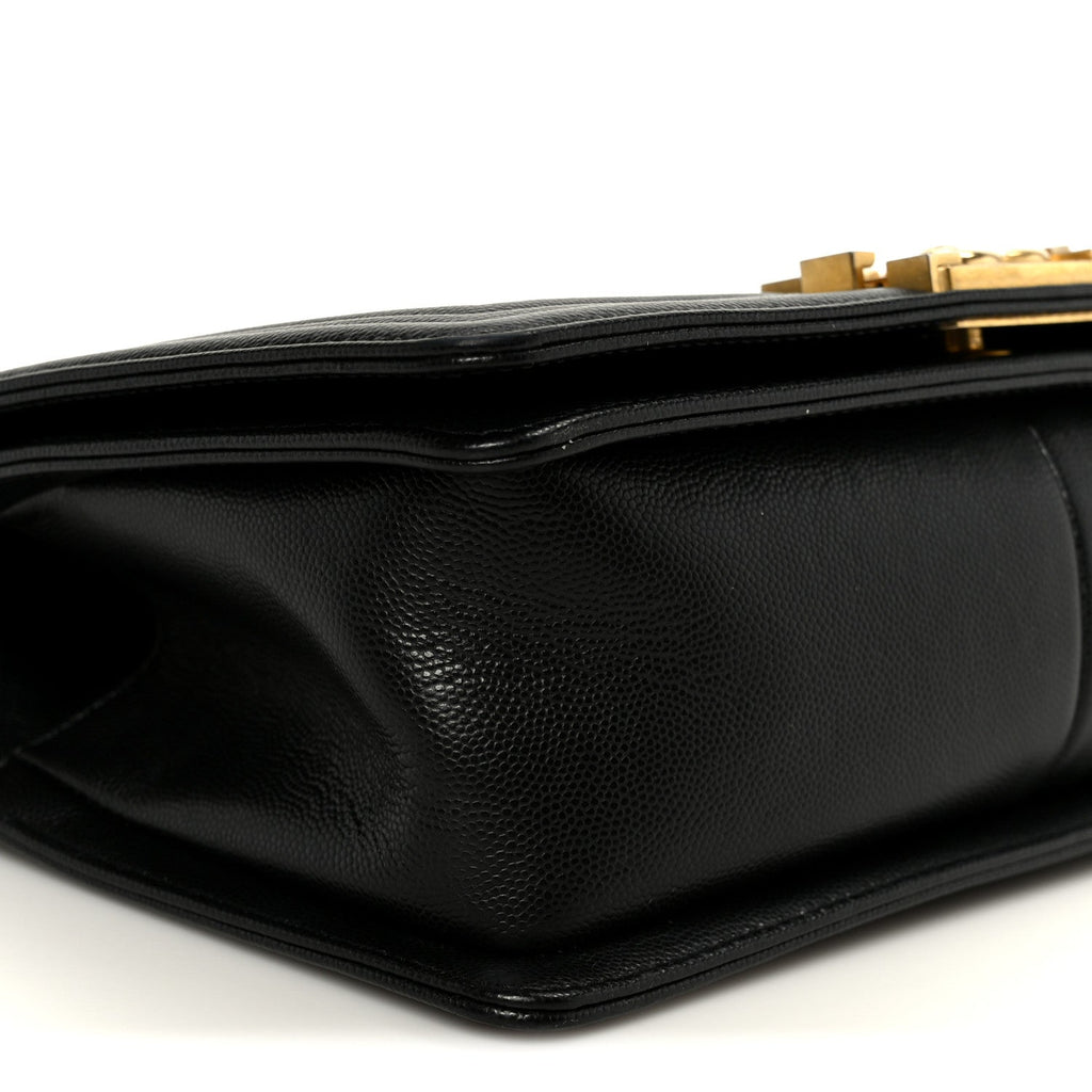 Chanel Caviar Quilted Medium Boy Flap Black