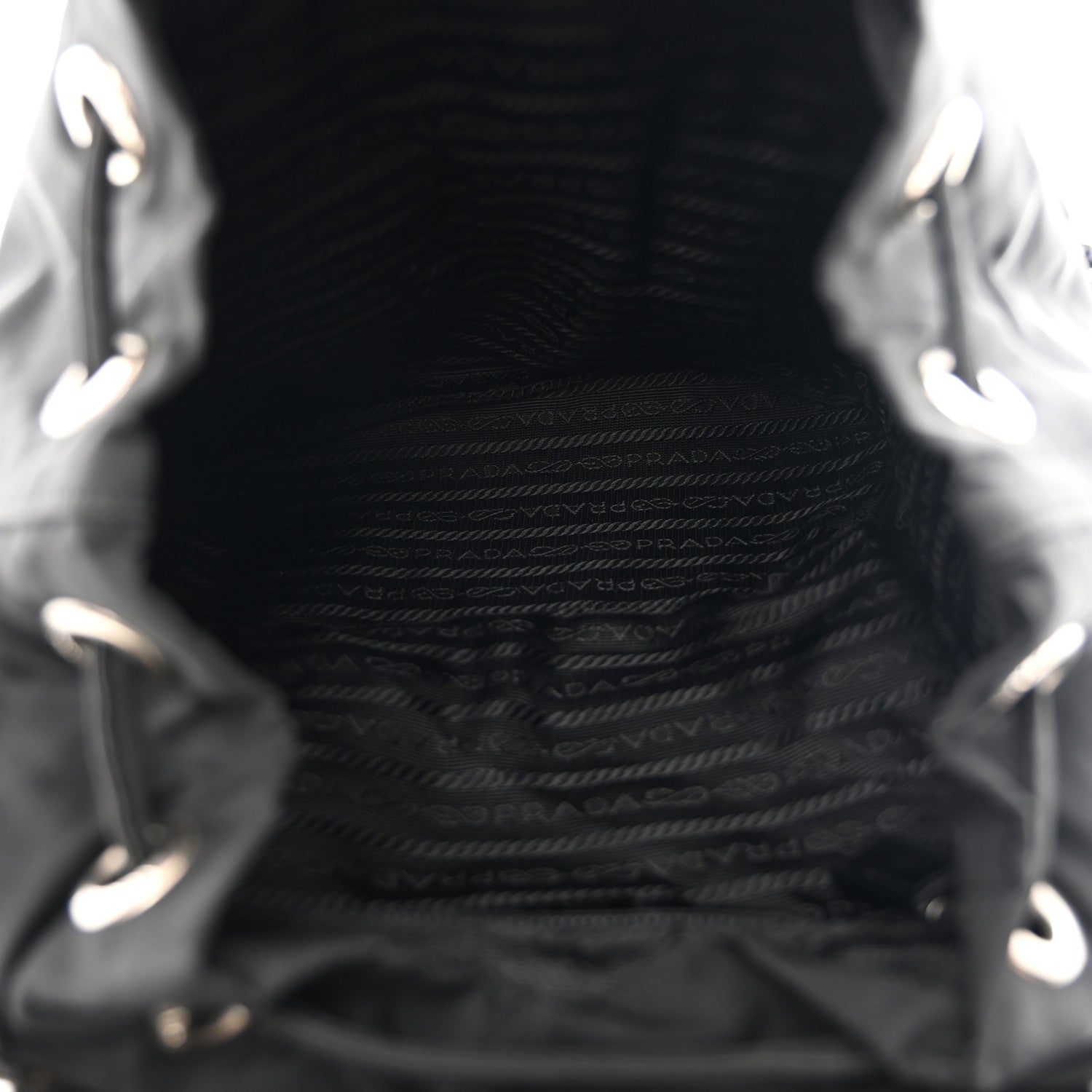 Prada Nylon Vela Medium Backpack Black