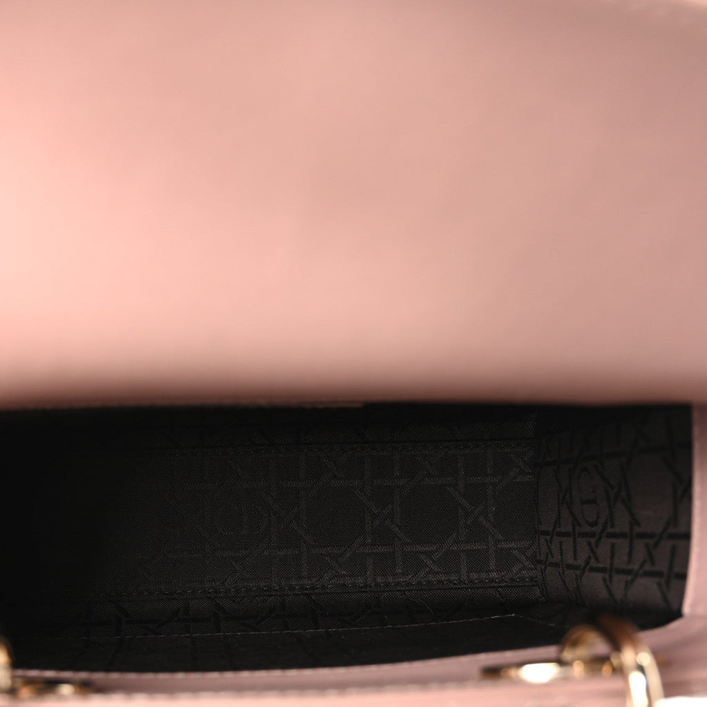 Christian Dior Lambskin Cannage Small My ABCDior Lady Dior Fard