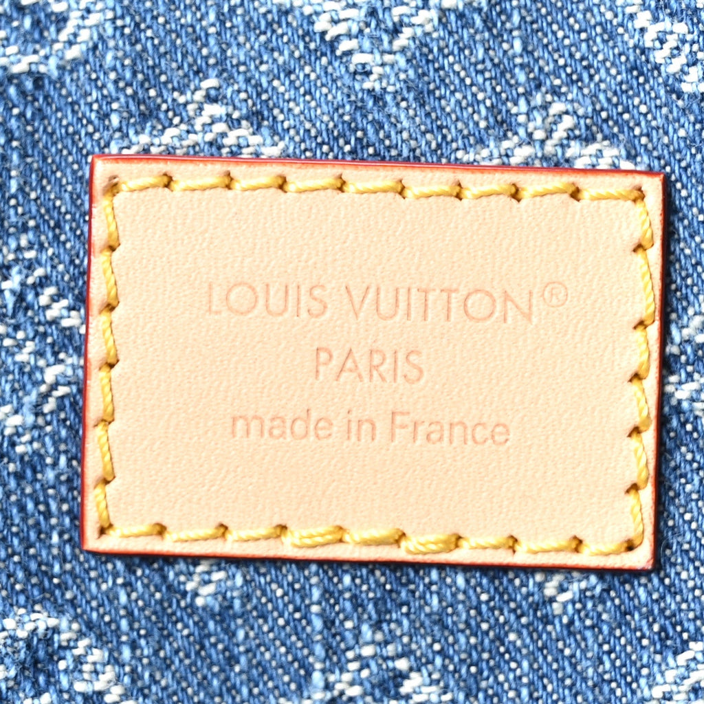 Louis Vuitton Denim Monogram Dauphine Soft GM Blue