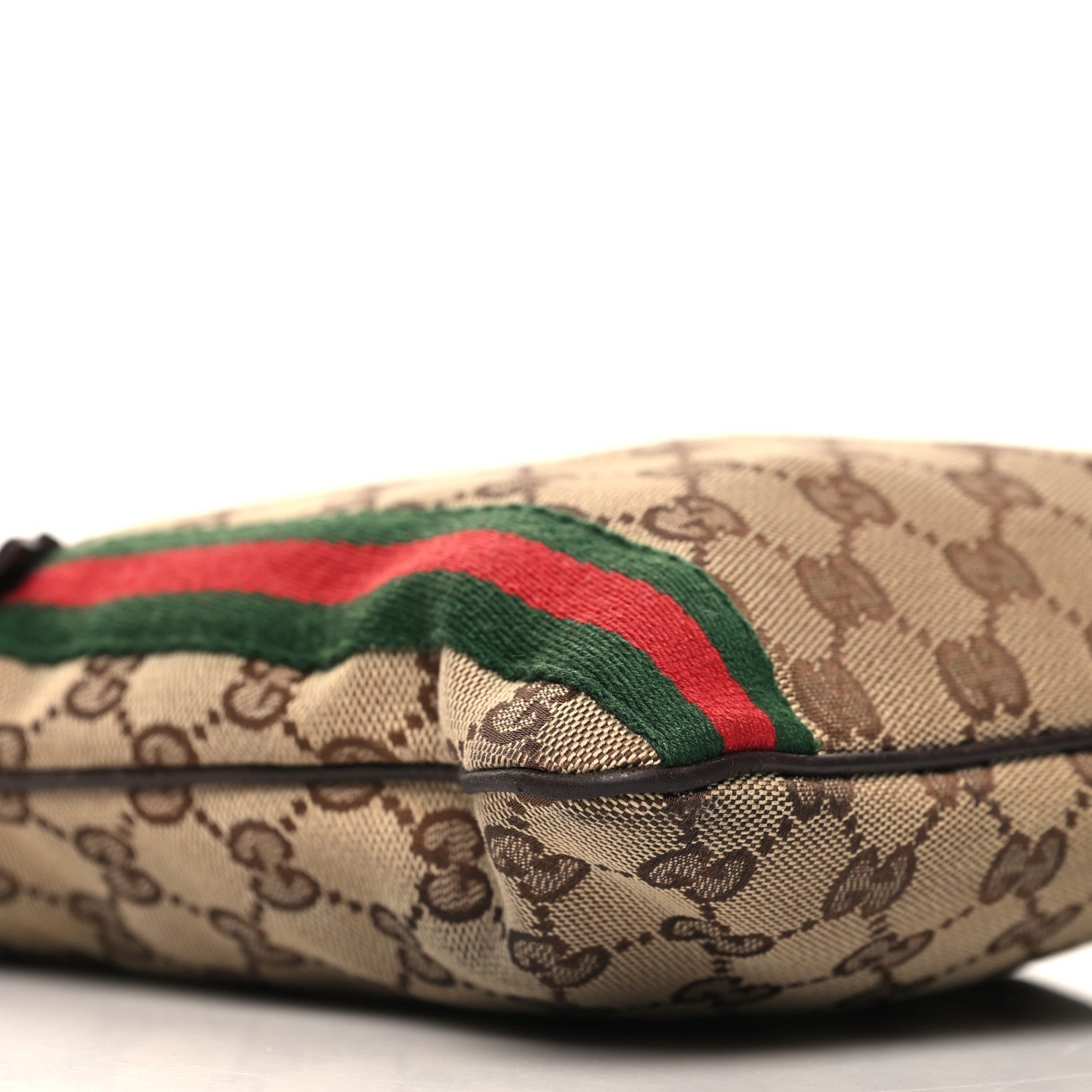 Gucci Monogram Web Jolicoeur Charms Messenger Dark Brown