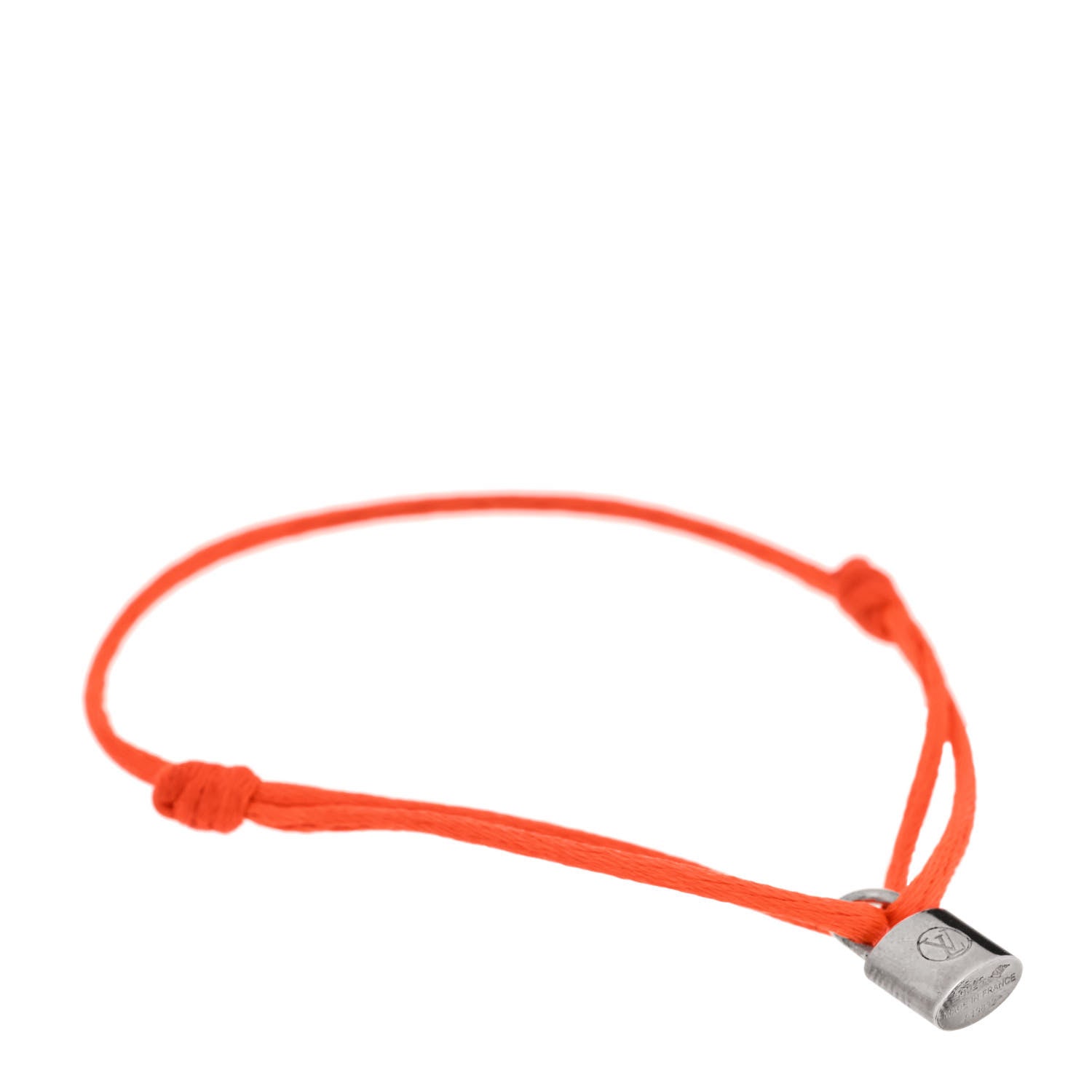 Louis Vuitton X UNICEF Sterling Silver Lockit Bracelet Orange