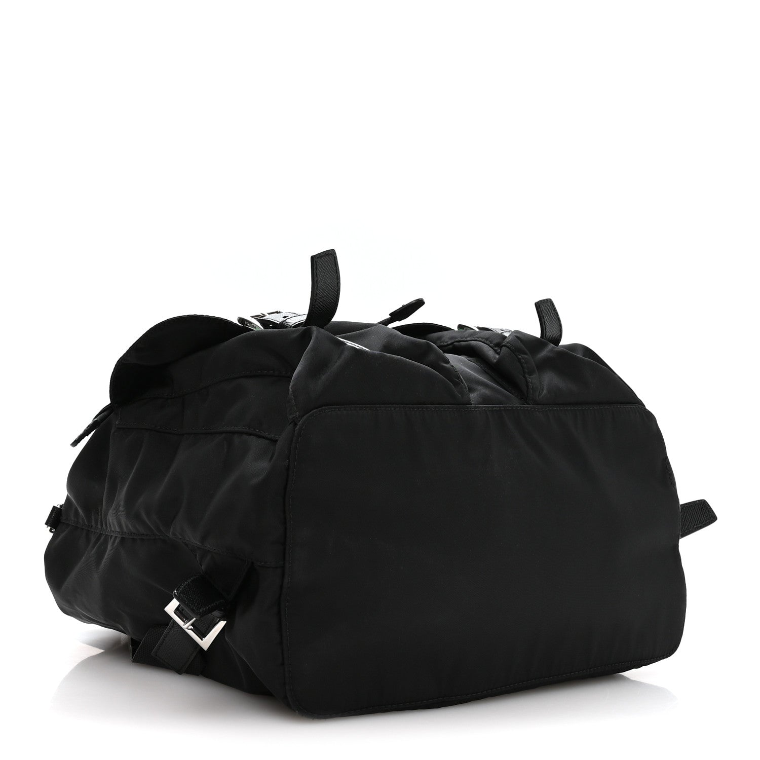 Prada Re-Nylon Vela Saffiano Medium Backpack Black