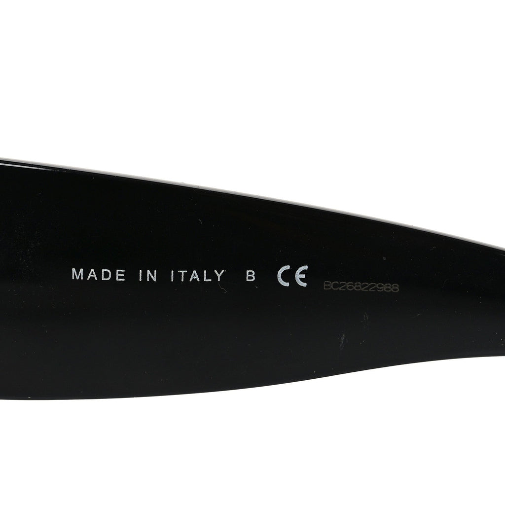 Acetate Rectangle Sunglasses 5435-A Black