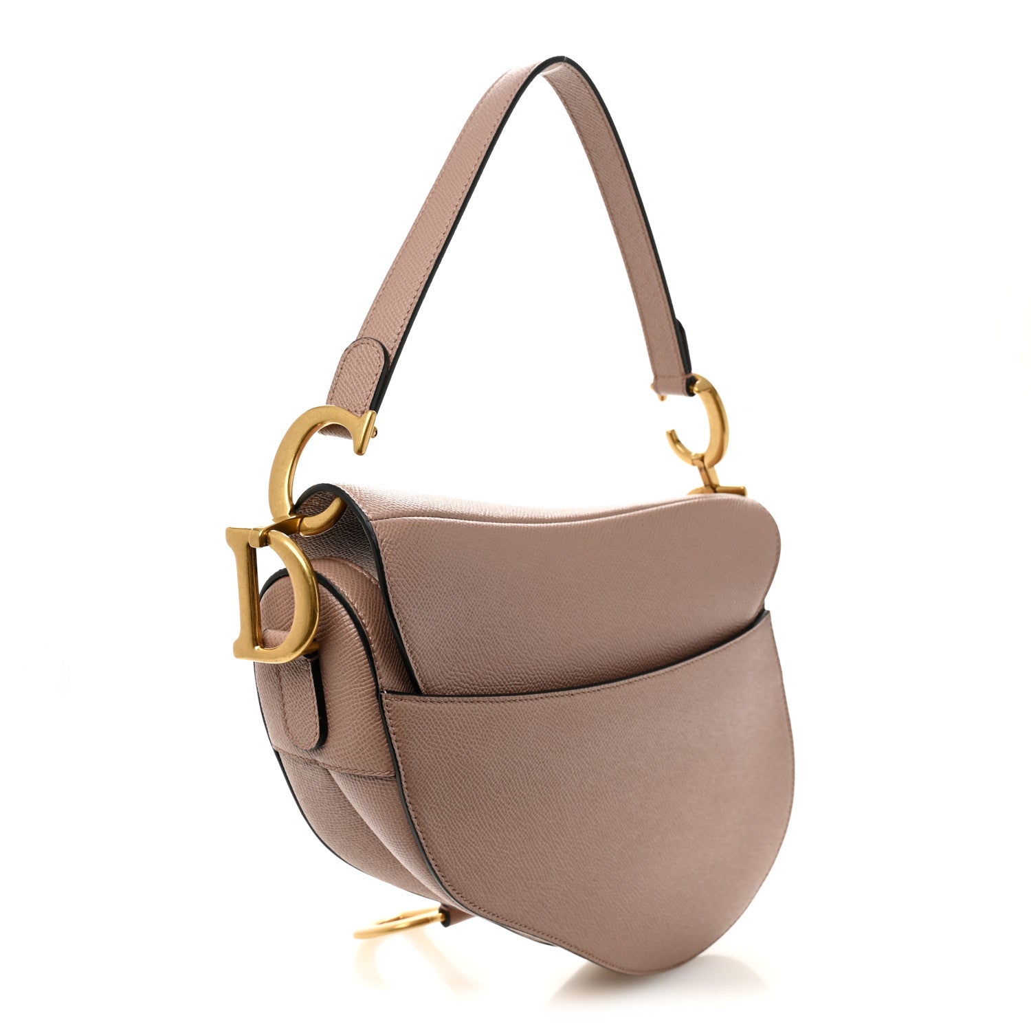 Christian Dior Calfskin Saddle Bag Pink