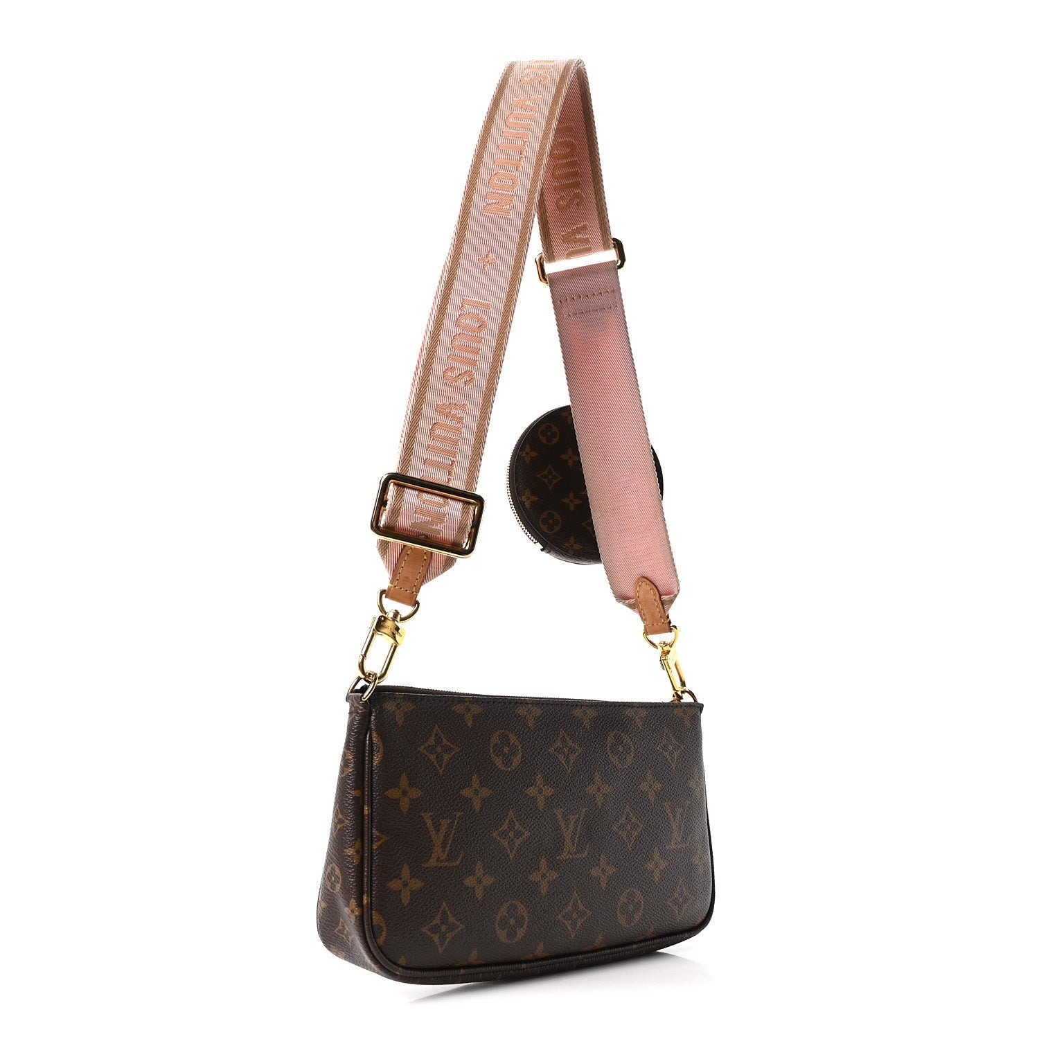 Louis Vuitton Monogram Multi Pochette Accessories Large Pochette Rose Clair