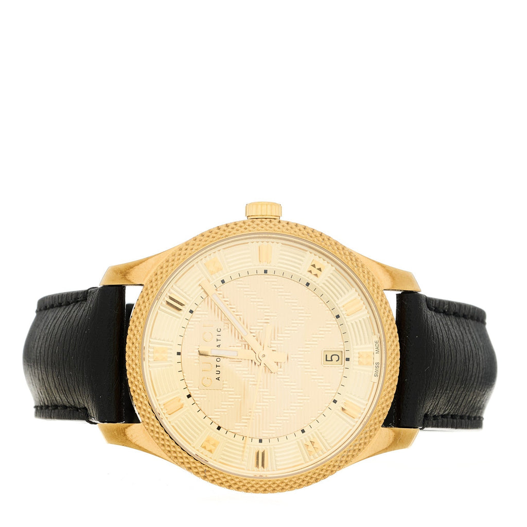 Gucci Stainless Steel Calfskin 40mm G-Timeless Eryx Automatic Watch Gold