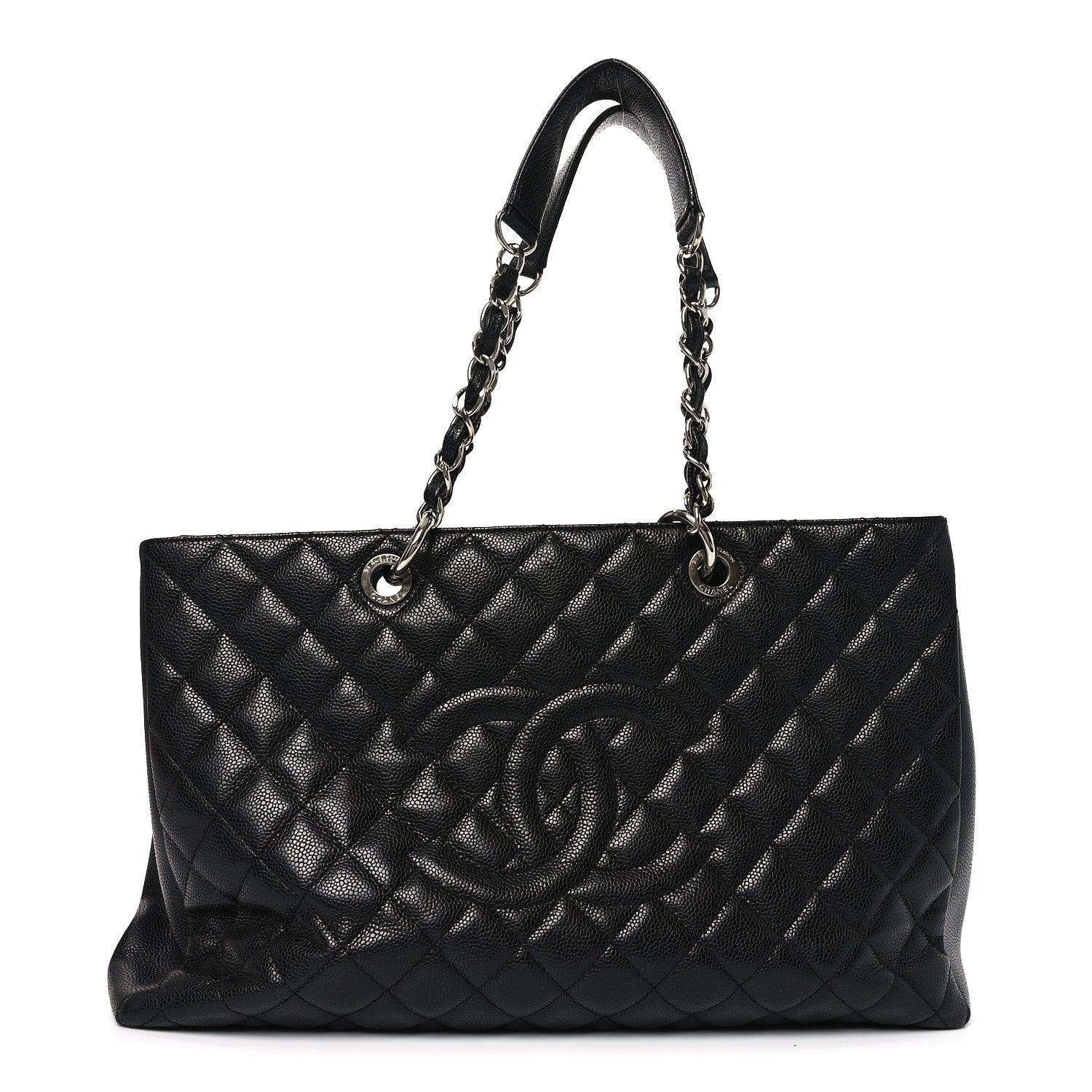 Chanel Caviar Quilted XL Grand Shopping Tote GST Black