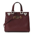 Gucci Grainy Calfskin Small Zumi Top Handle Bag Vintage Bordeaux