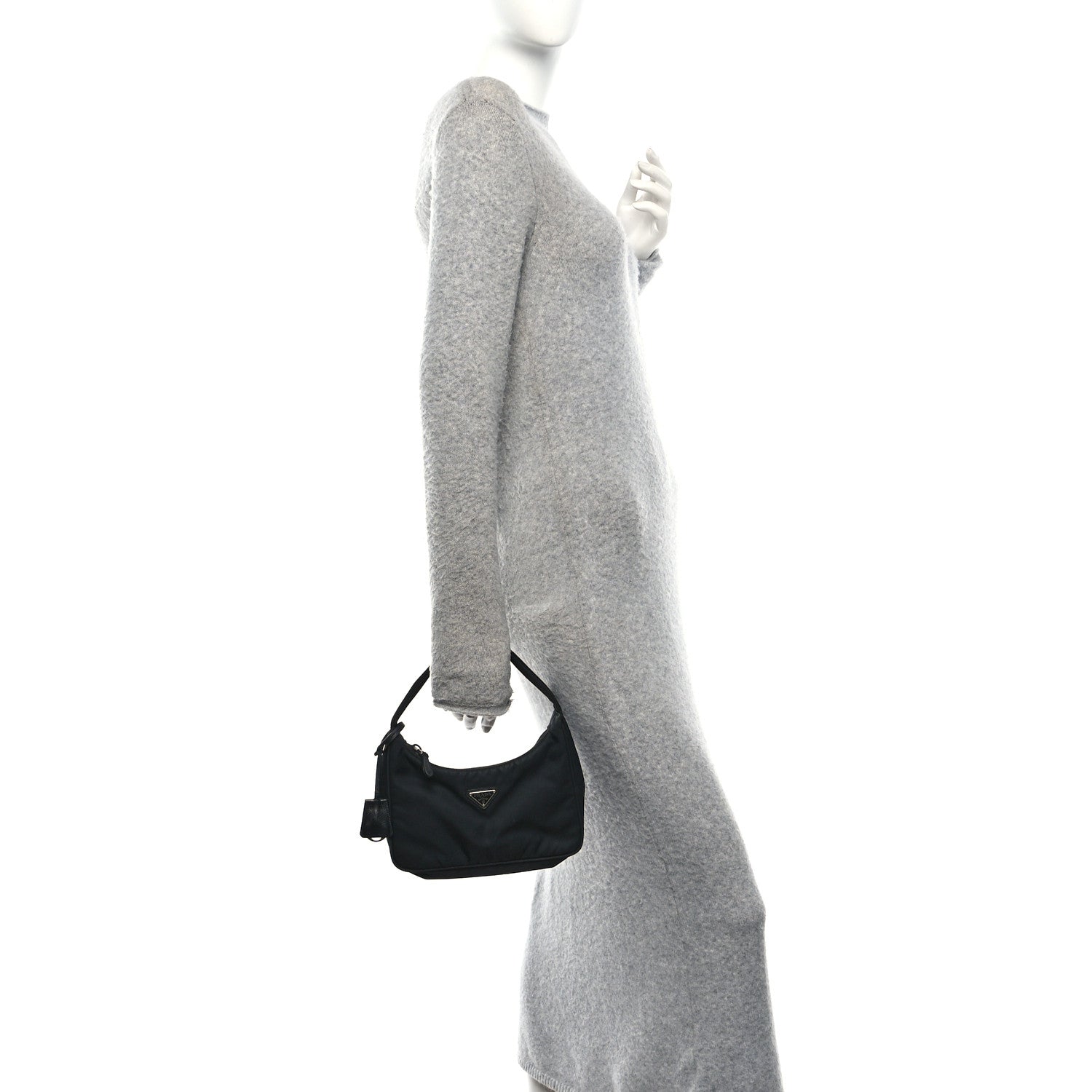Prada Tessuto Nylon Mini Re-Edition 2000 Bag Black