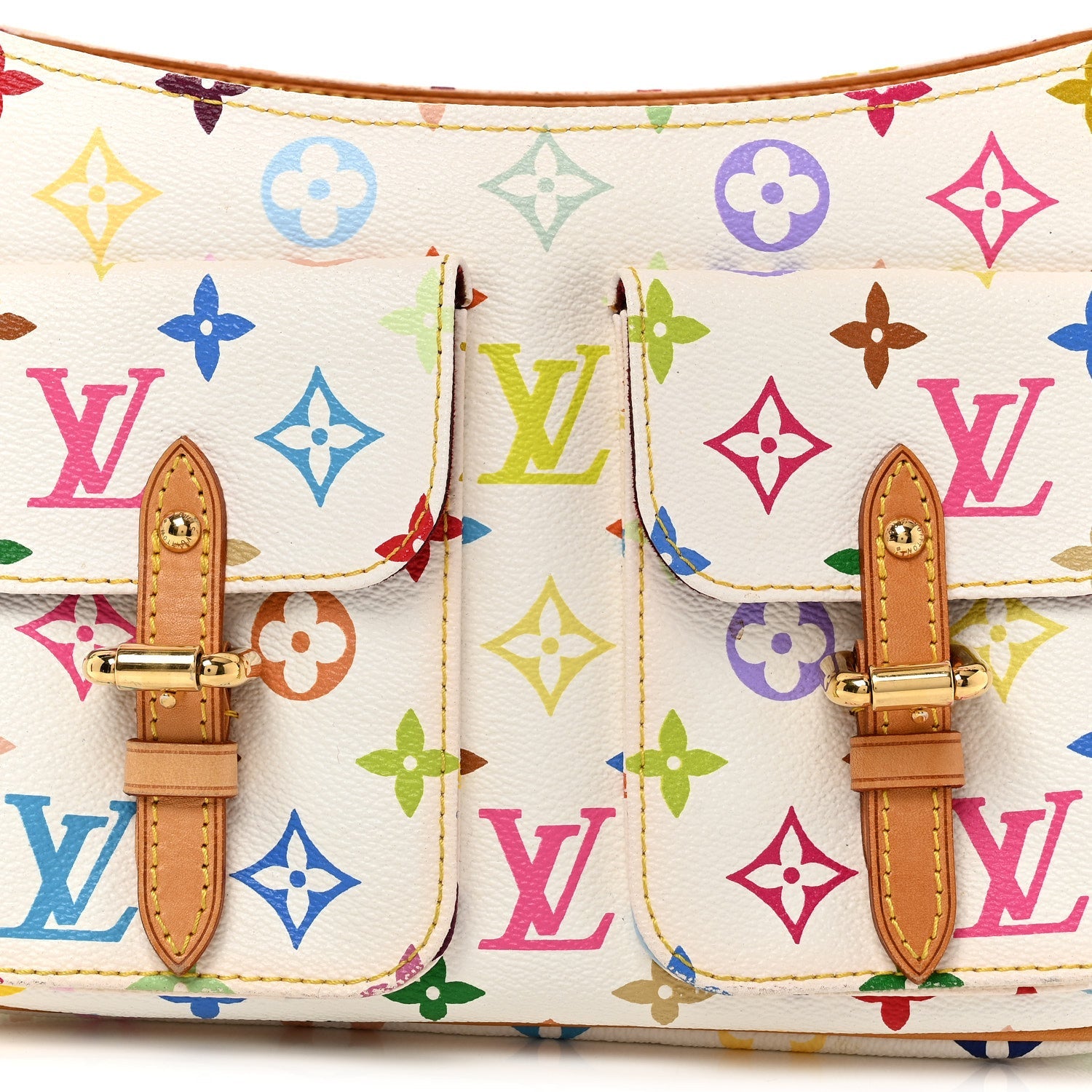 Louis Vuitton Monogram Multicolor Lodge PM White