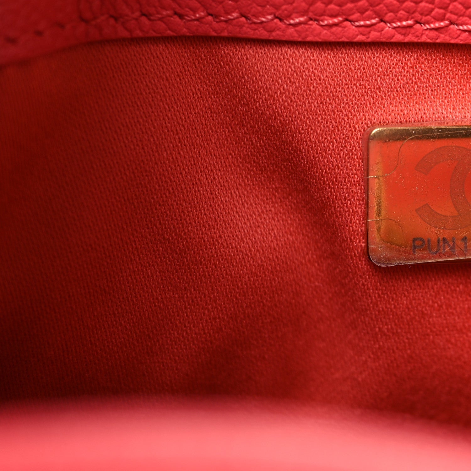 Chanel Caviar Quilted Mini Chanel 25 Handbag Coral