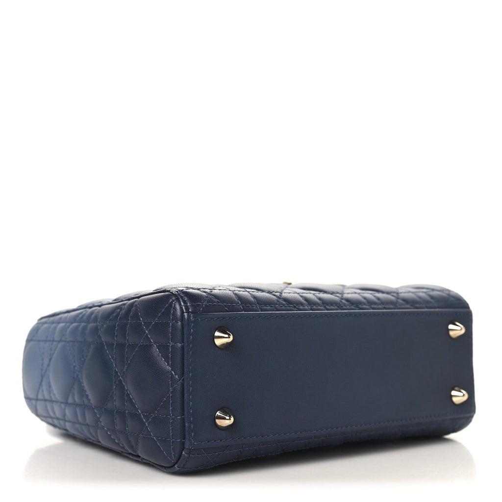 Christian Dior Lambskin Cannage Gradient Small My ABCDior Lady Dior Indigo Blue