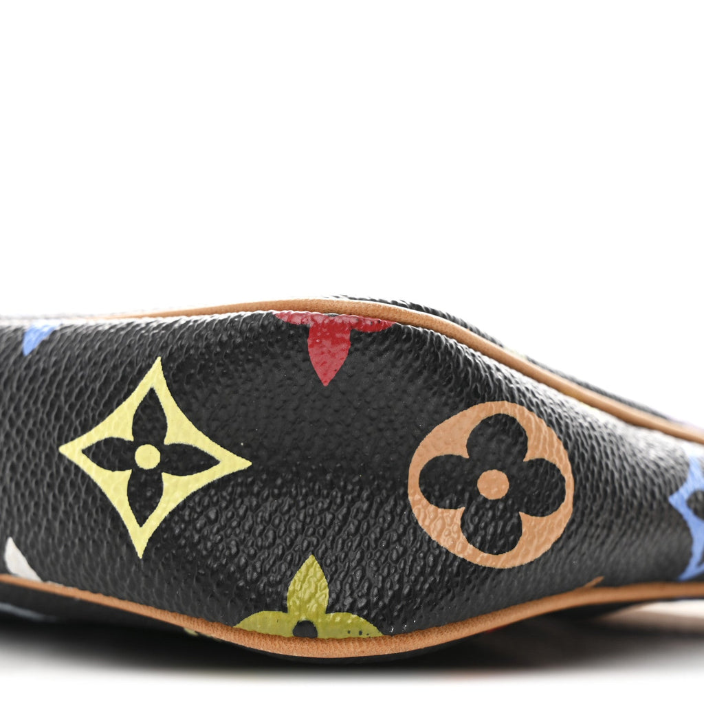 Louis Vuitton Monogram Multicolor Pochette Accessories Black
