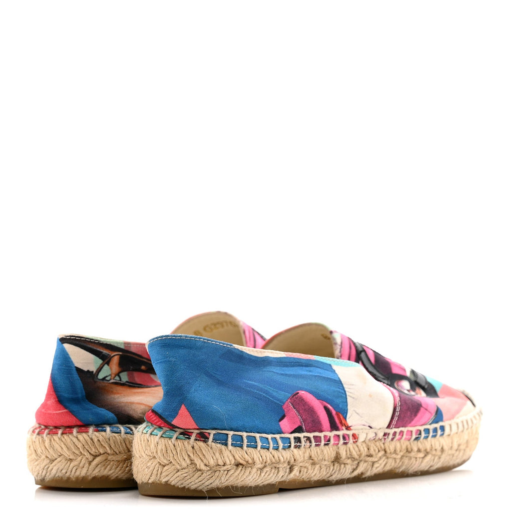 Fabric Patent CC Espadrilles 38 Multicolor Black