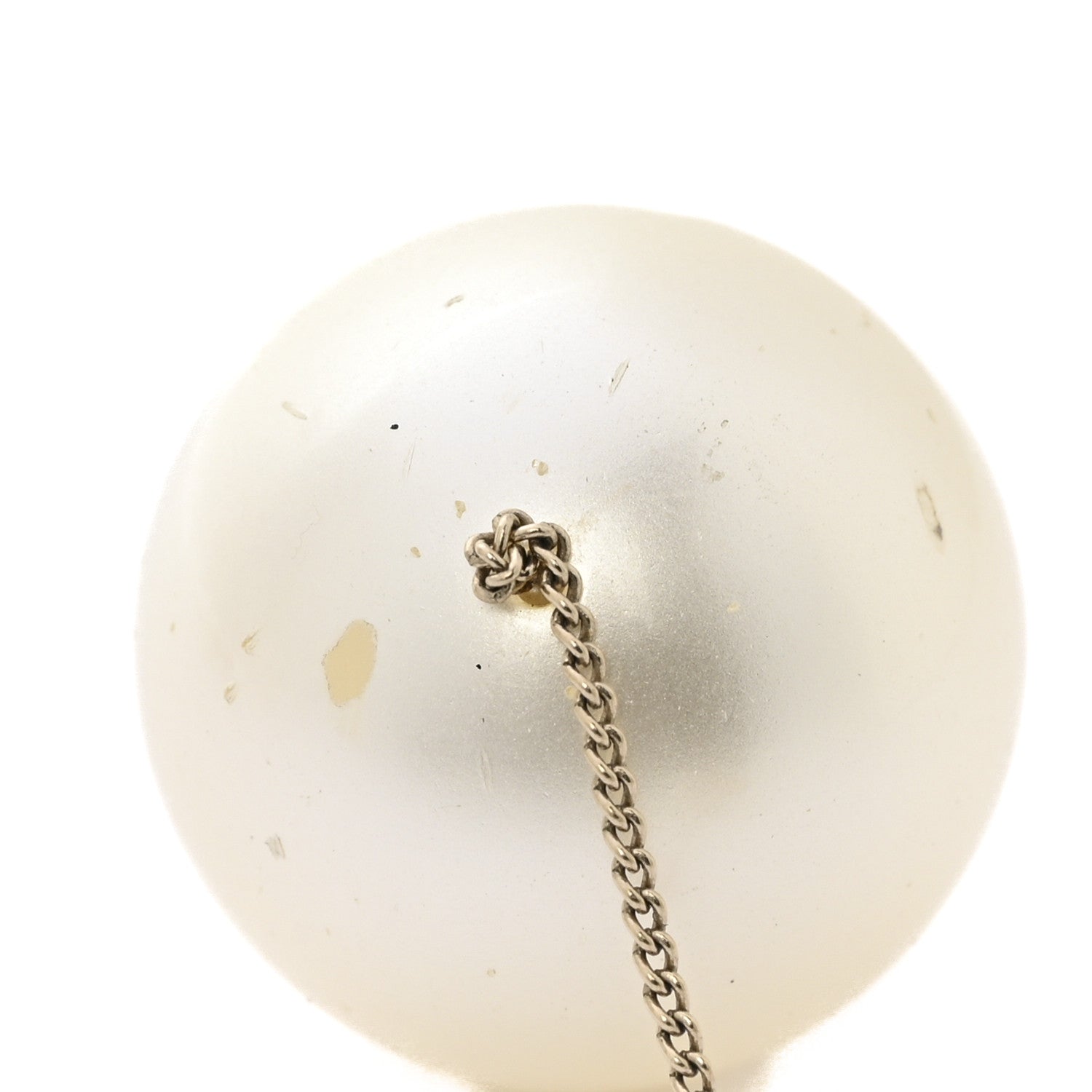 Pearl CC Drop Earrings Gold