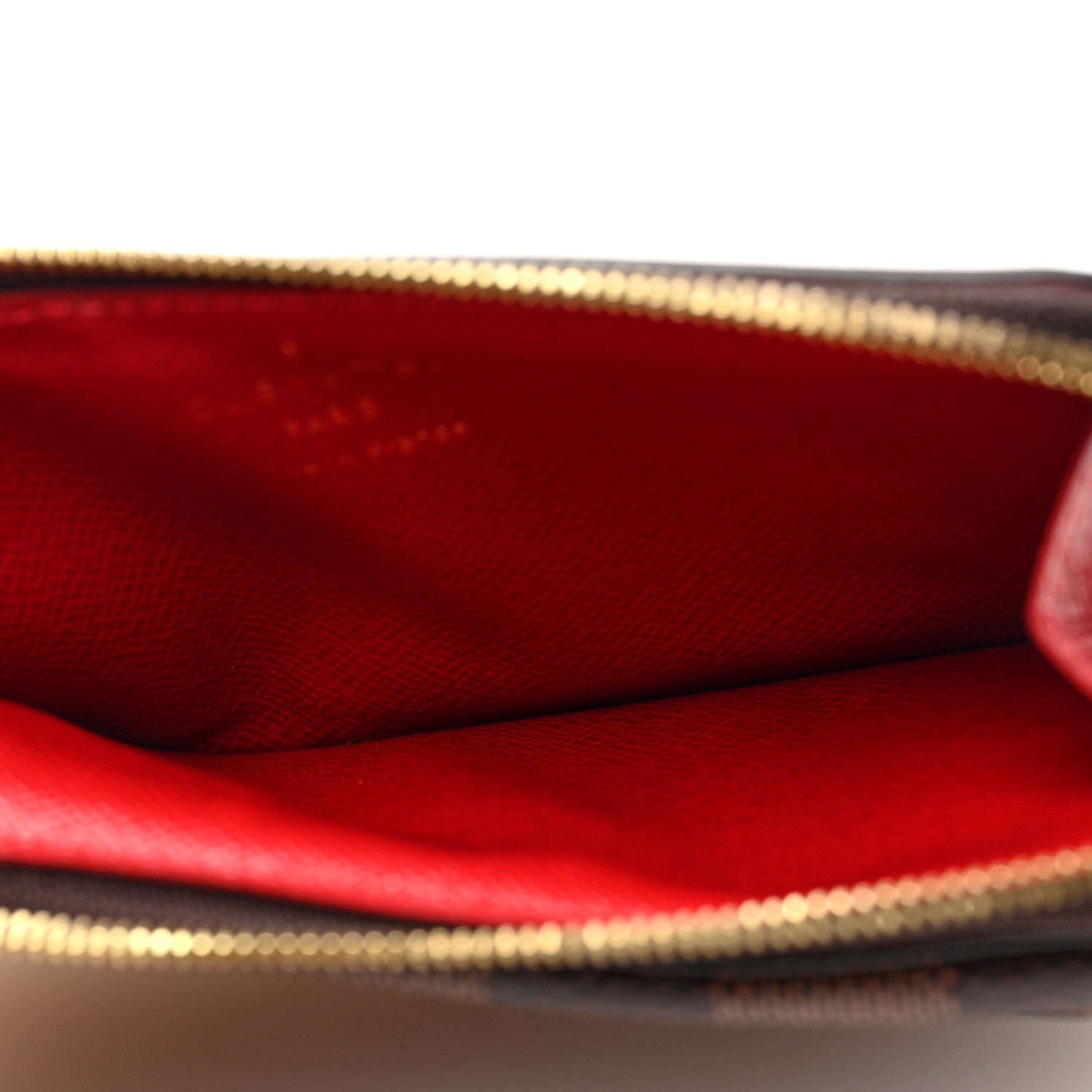 Louis Vuitton Damier Ebene Recto Verso Card Holder Red