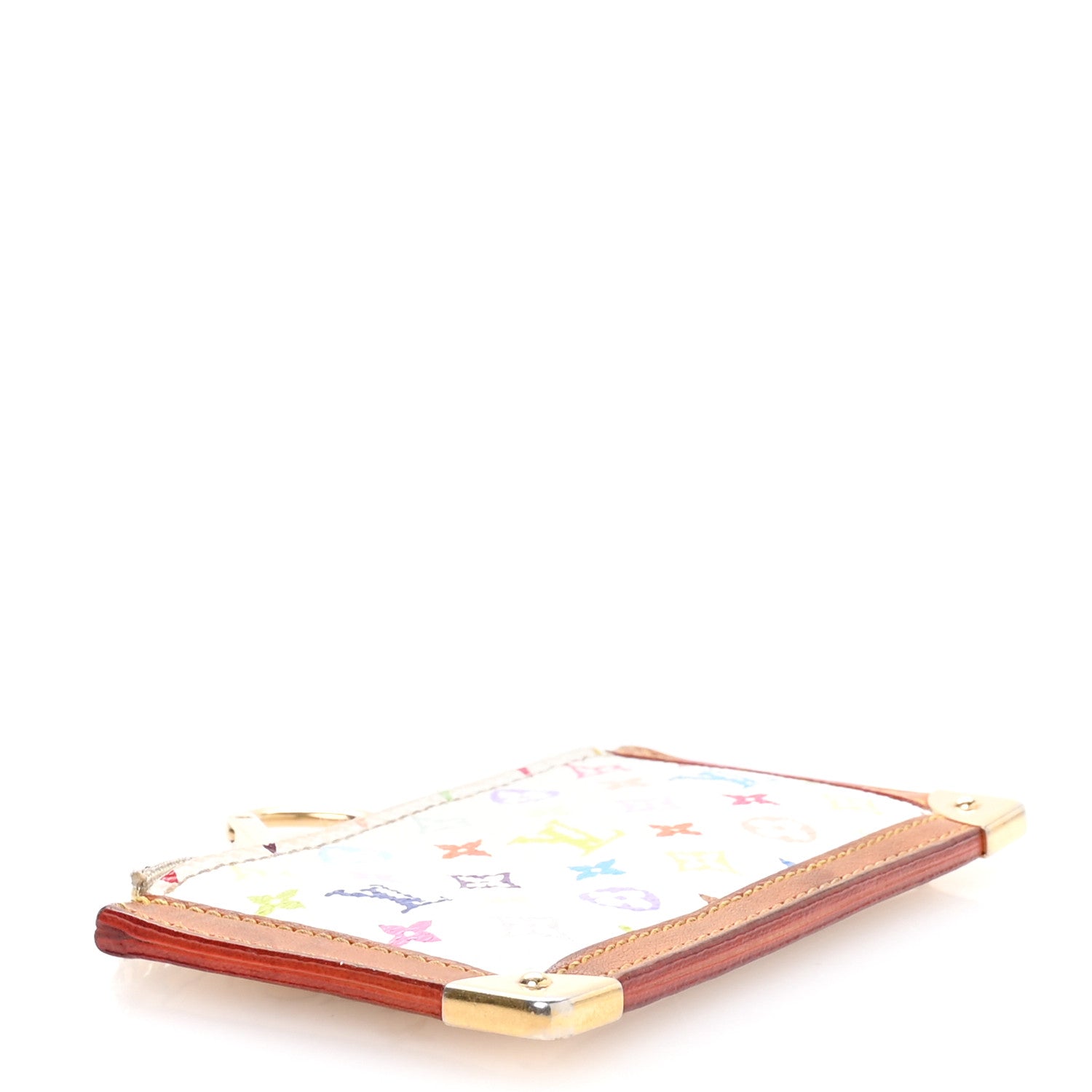 Louis Vuitton Monogram Multicolor Key Pouch White