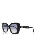 Acetate Strass Polarized Square Sunglasses 5422-B Black