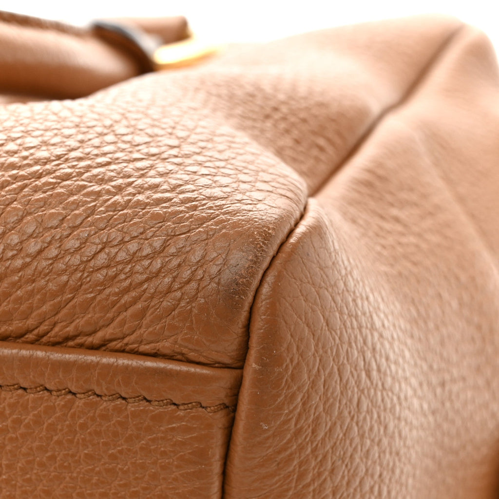 Prada Vitello Phenix Bauletto Caramel