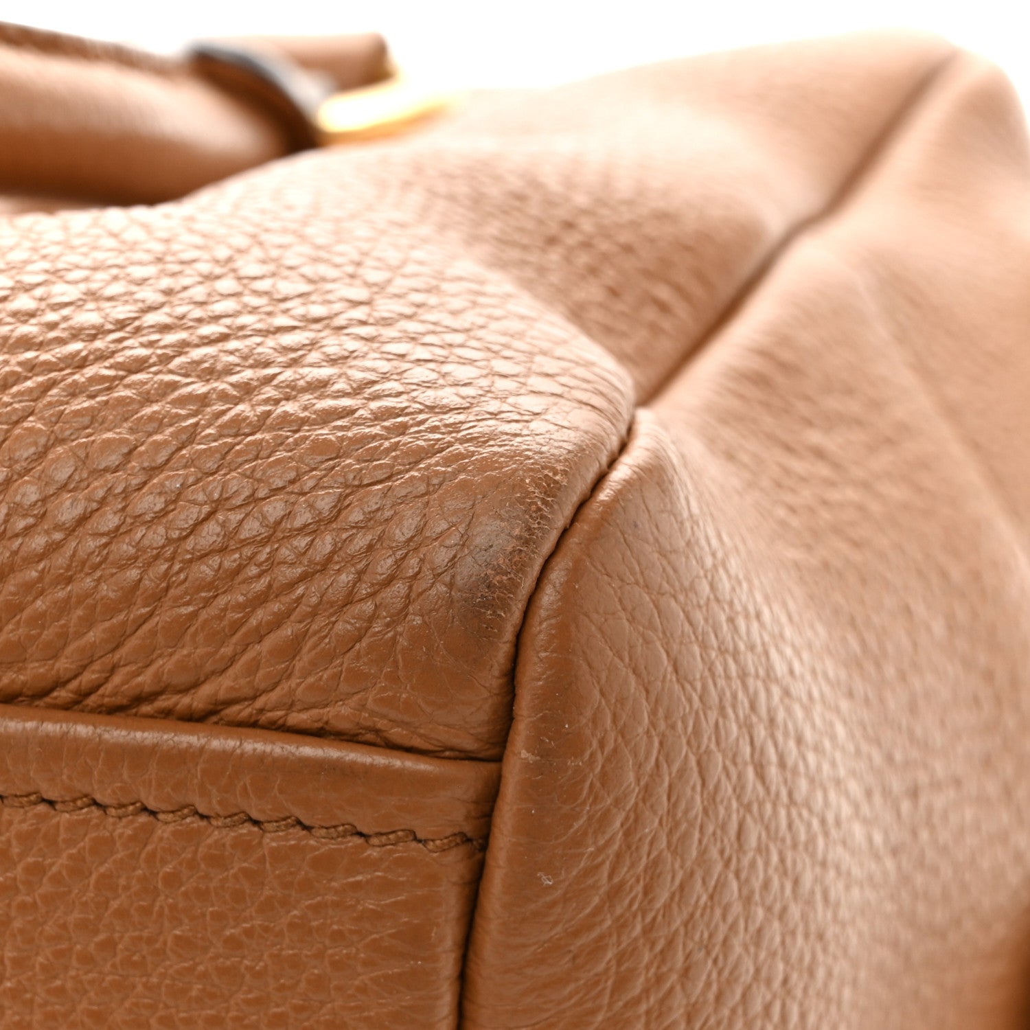 Prada Vitello Phenix Bauletto Caramel