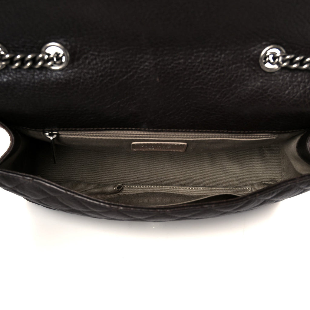 Chanel Calfskin Lambskin Studded Paris Dallas Texan Flap Brown Black