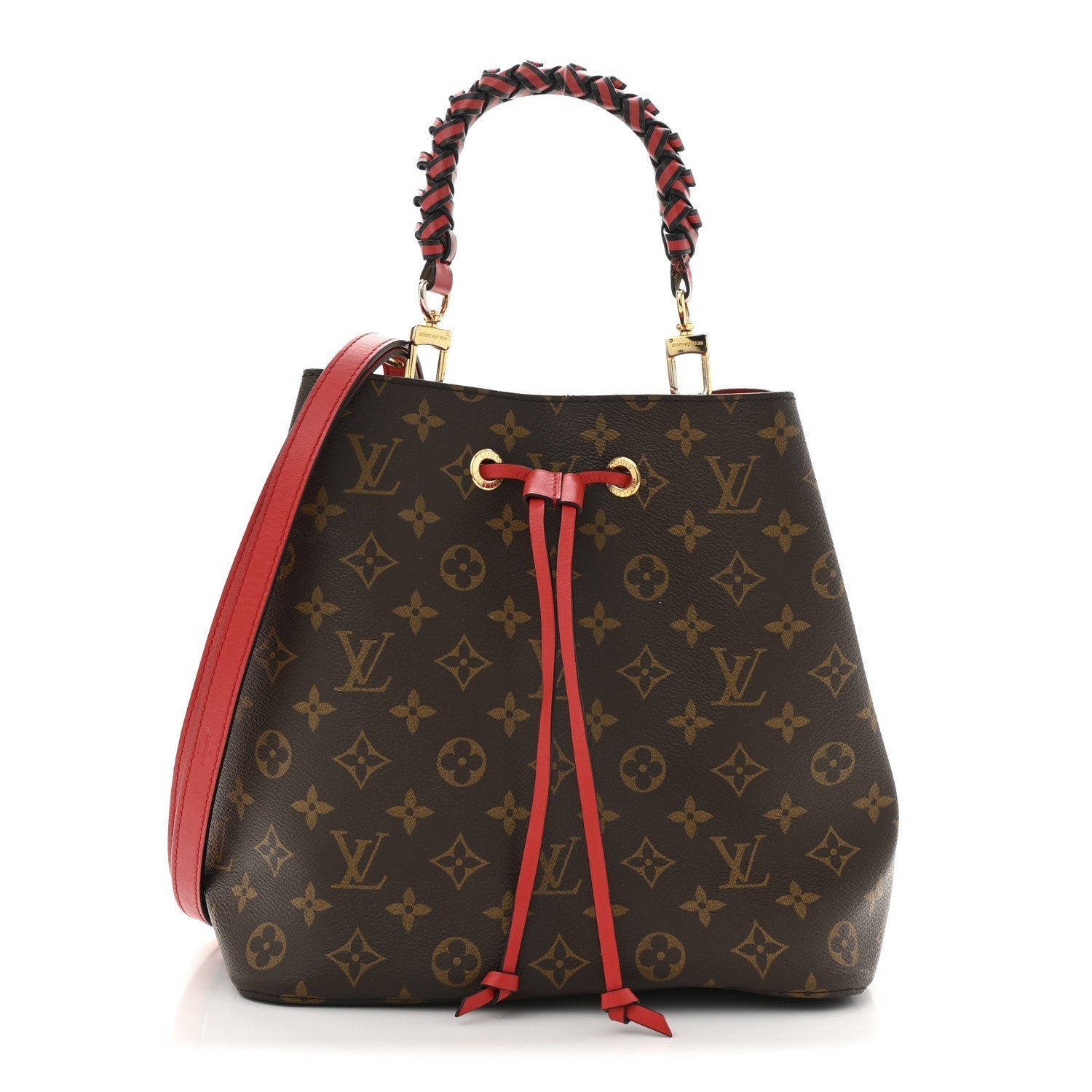 Louis Vuitton Monogram Braided Neonoe Coquelicot