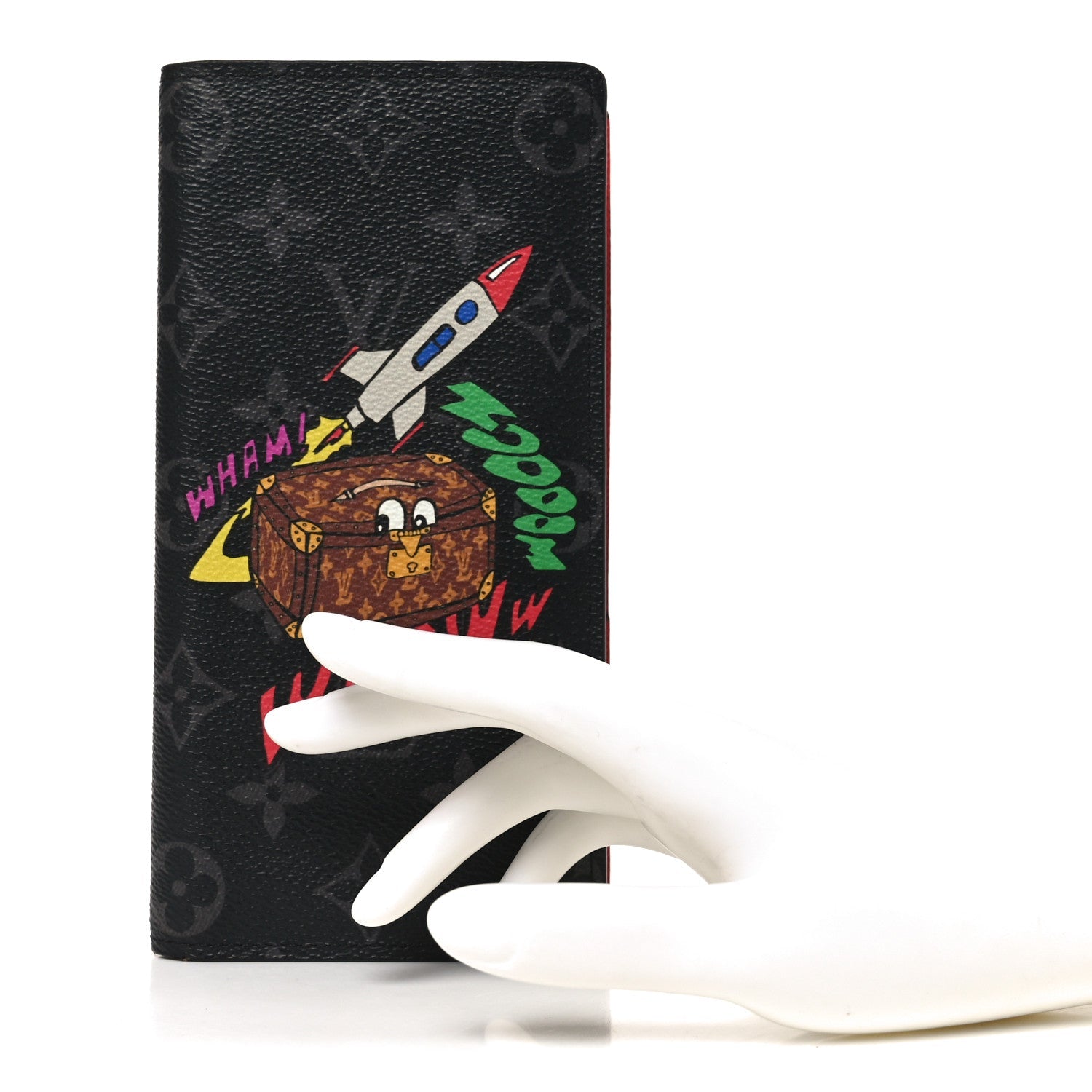 Louis Vuitton Monogram Eclipse Space Age Brazza Wallet