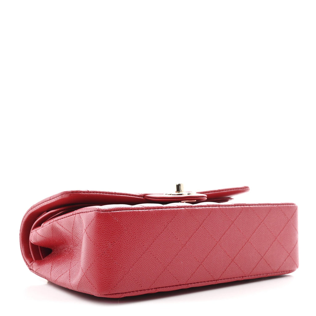 Chanel Caviar Quilted Small Double Flap Red