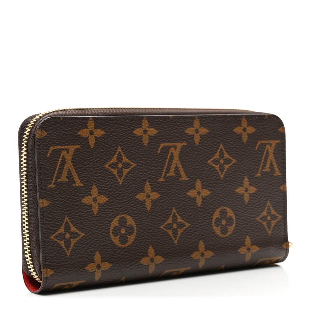 Louis Vuitton Monogram Zippy Wallet Coquelicot
