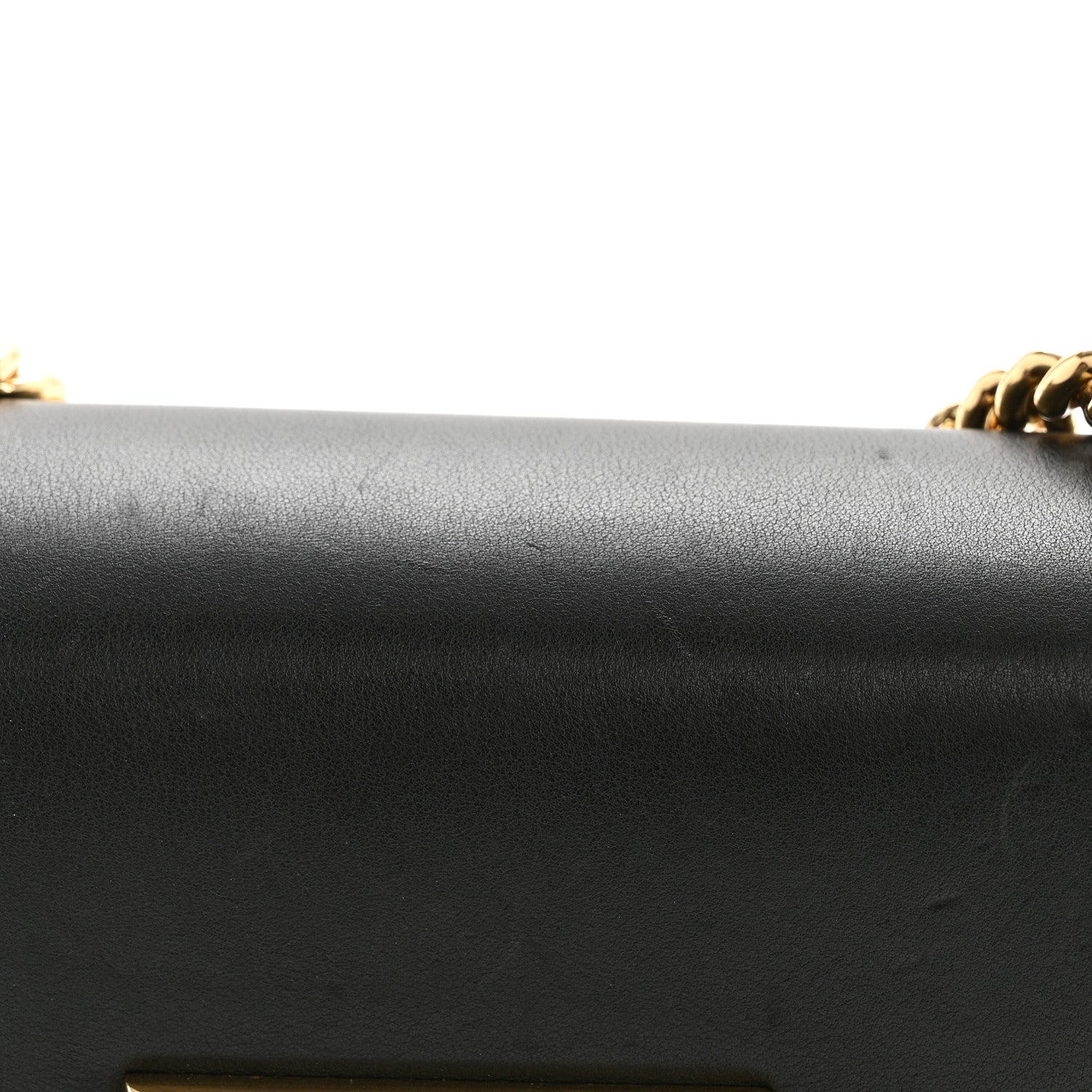Gucci GG Supreme Monogram Calfskin Small Padlock Shoulder Bag Beige Black Cuir
