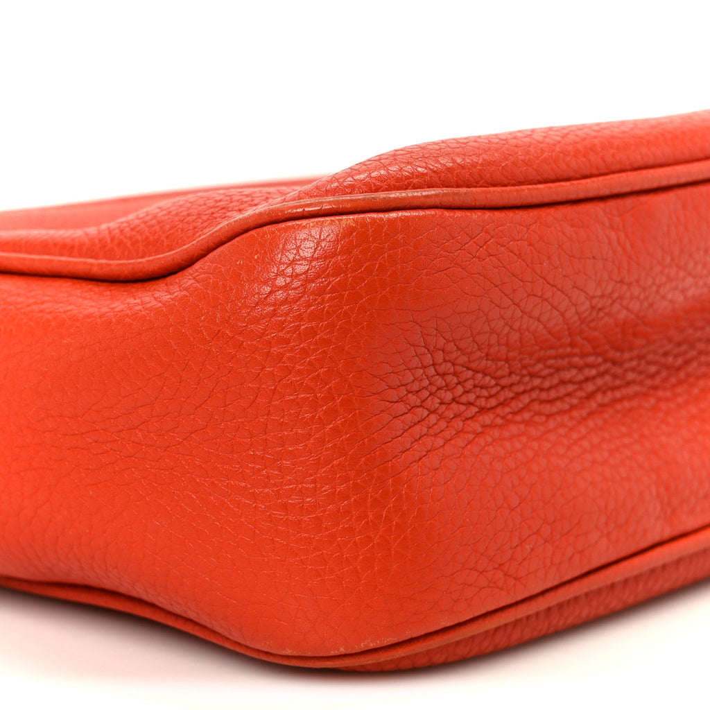 Gucci Pebbled Calfskin Small Soho Disco Bag Sun Orange