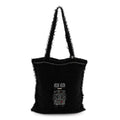 Chanel Tweed Resin Strass Large Robot Shopping Bag Black